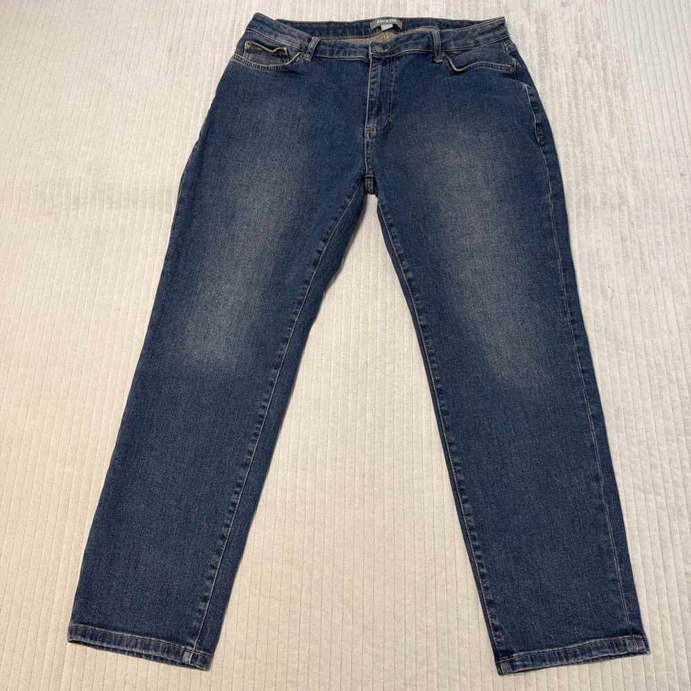 Ash & Erie Jeans Mens 33x29 Straight Denim meas 36x28 med dark wash